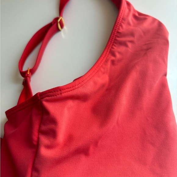 Bleu Rod Beattie scarlet twisted front one piece bathing suit size 12 - Picture 14 of 14